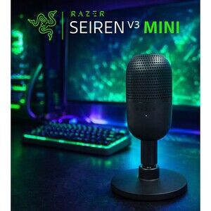 Razer Seiren V3 Mini USB Microphone Compact Gaming Streaming Mic Black